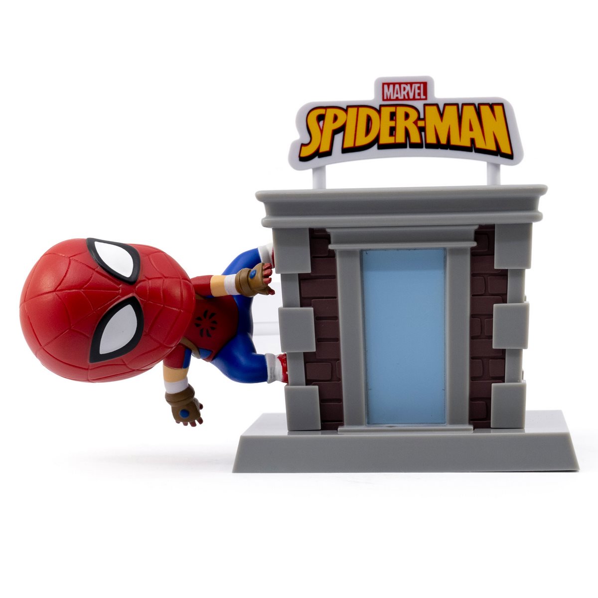 Figura Spiderman 8 Cms Con Escenario Edificio - Spider - Clan